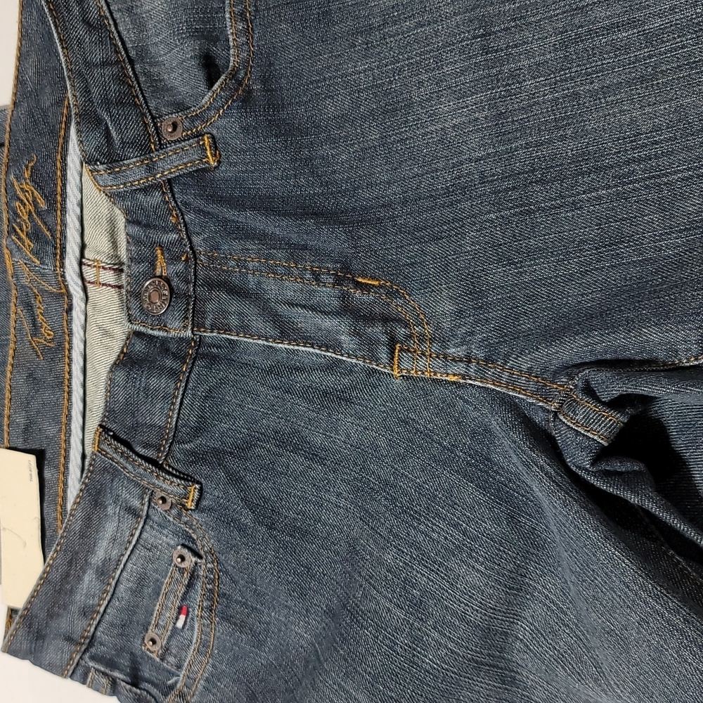 Vintage Rare Tommy Jeans Casual Retro Y2K Streetwear Low Rise Boot Cut Denim 4R - Picture 11 of 12